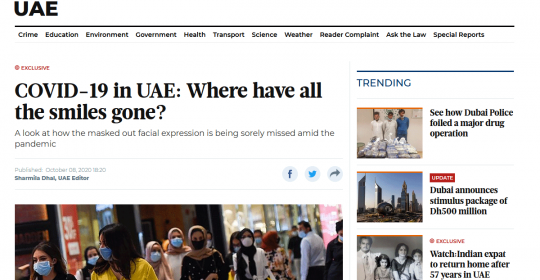 COVID-19 in UAE: Where have all the smiles gone? – Psychologist, Alfred Gulf, explains in Gulf News