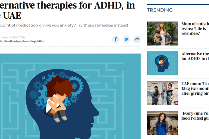Are There Alternative Therapies for ADHD? – Our Psychologist, Maida, talks to Gulf News