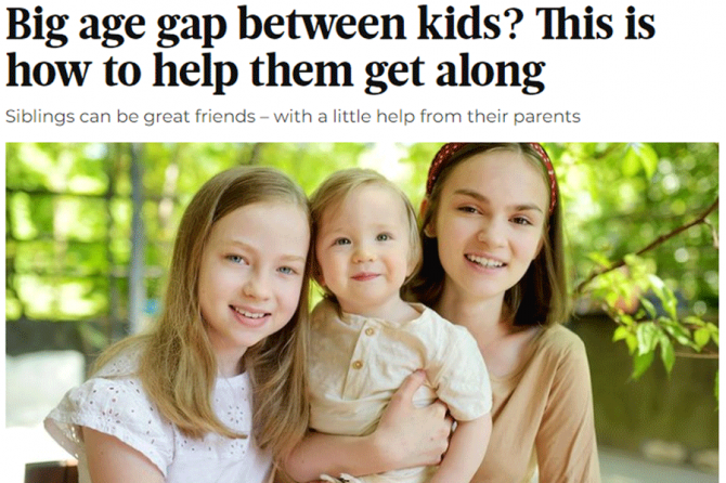 How to bridge a big age gap between your kids? Dubai Psychologist, Nardeen Turjman, gives tips in Gulf News
